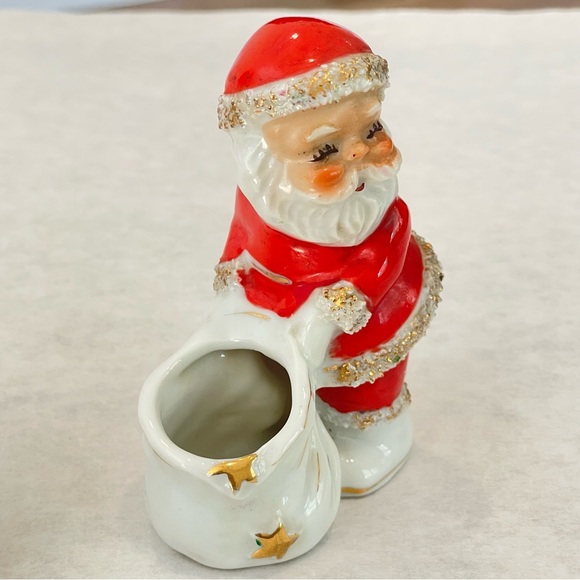 Vintage Spaghetti Santa Planter Figurine & Cherub Baby Angels Christmas - Picture 10 of 15